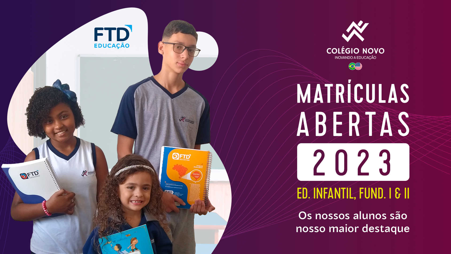 Colégio Novo - Matrículas Abertas 2023